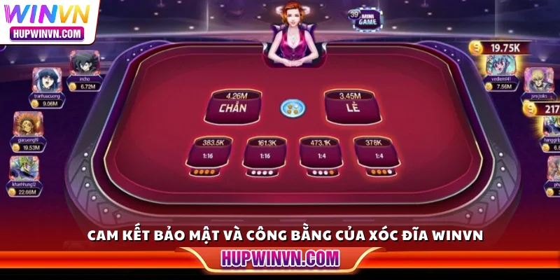 Cam kết bảo mật và công bằng của xóc đĩa Winvn